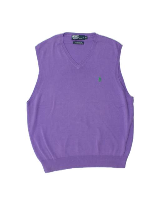 Vintage Polo Ralph Lauren Vest Tank Top XL In Purple