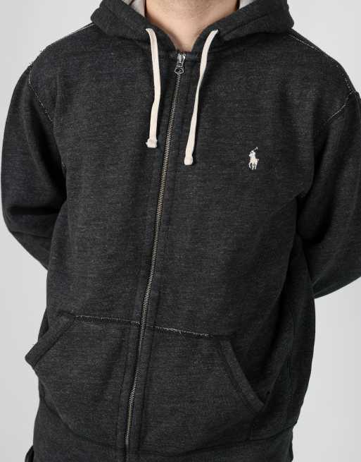 Vintage Polo Ralph Lauren xl hoodie in charcoal grey, 4 of 4