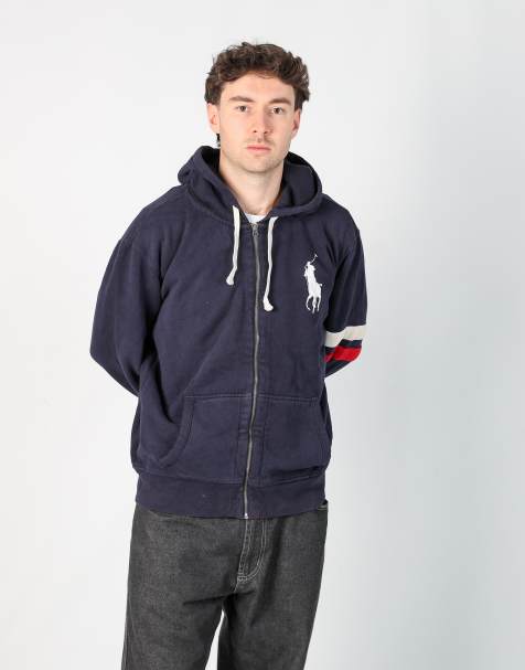 Vintage Polo Ralph Lauren xl hoodie in navy blue - view 1