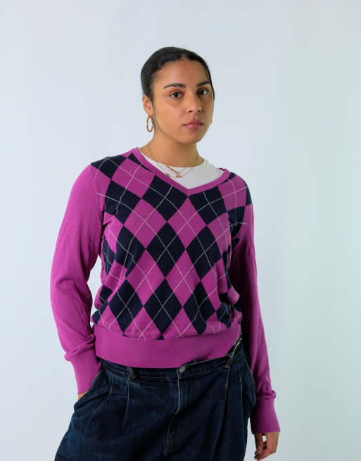 Vintage Polo Ralph Lauren XL Knit Jumper Purple