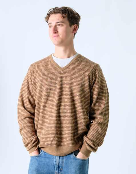 Vintage Polo Ralph Lauren XL Knit Sweatshirt Brown - view 1