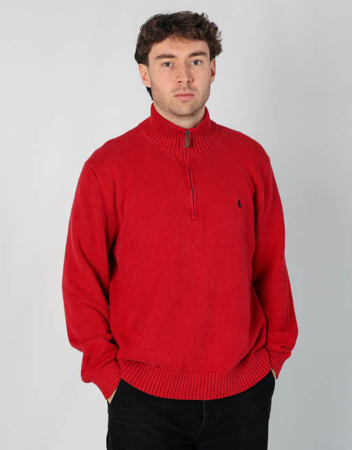 Vintage Polo Ralph Lauren xl knit sweatshirt in red
