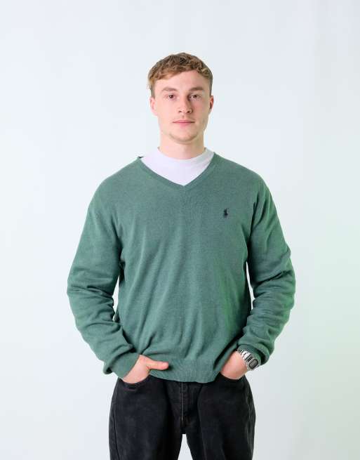 Vintage Polo Ralph Lauren XL Knit Sweatshirt Light Green