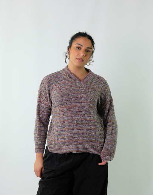 Vintage Polo Ralph Lauren XL Knit Sweatshirt Multi Colured