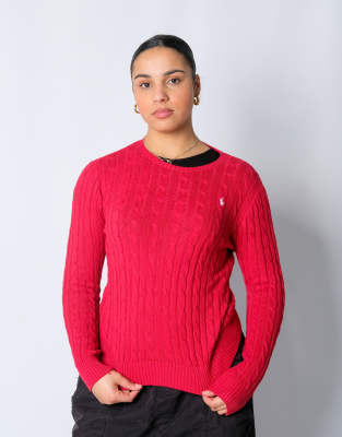 Vintage Polo Ralph Lauren XL Knit Sweatshirt Red - view 1