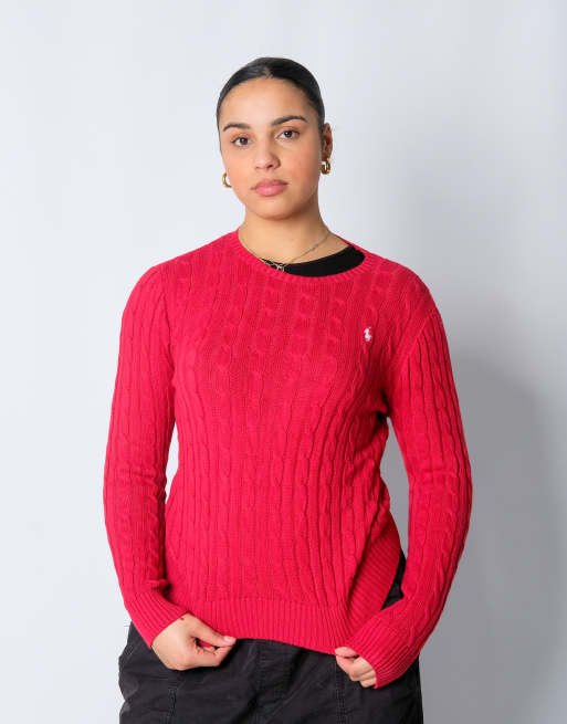 Vintage Polo Ralph Lauren XL Knit Sweatshirt Red
