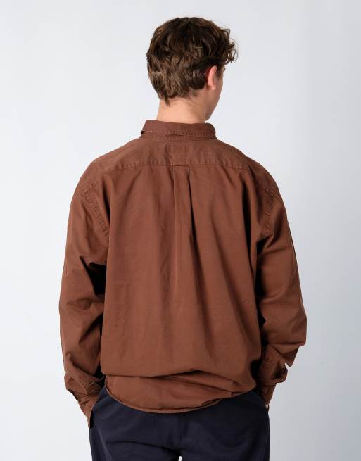 Vintage Polo Ralph Lauren XL Long Sleeve Shirt Brown, 4 of 4
