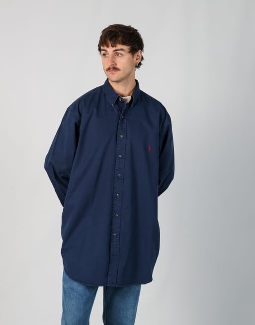 Vintage Polo Ralph Lauren xl long sleeve shirt in navy blue