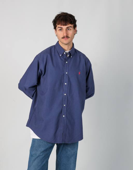 Vintage Polo Ralph Lauren xl long sleeve shirt in navy blue