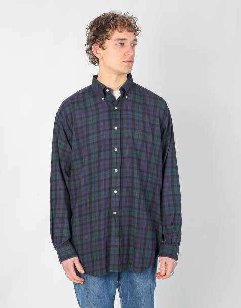 Vintage Polo Ralph Lauren xl long sleeve shirt in navy blue - view 1