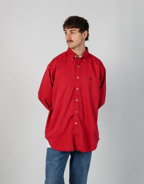 Vintage Polo Ralph Lauren xl long sleeve shirt in red - view 1