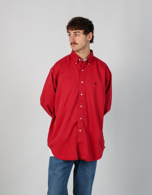 Vintage Polo Ralph Lauren xl long sleeve shirt in red