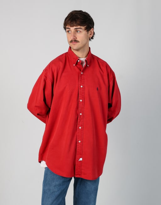 Vintage Polo Ralph Lauren xl long sleeve shirt in red