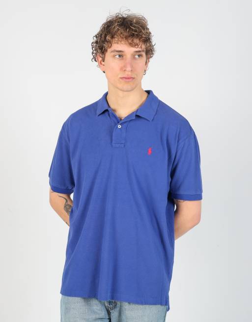 Vintage Polo Ralph Lauren xl polo shirt in blue, 2 of 4