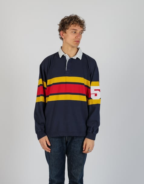 Vintage Polo Ralph Lauren xl polo shirt in navy blue - view 1