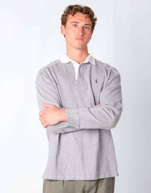 Vintage Polo Ralph Lauren xl rugby sweatshirt in grey
