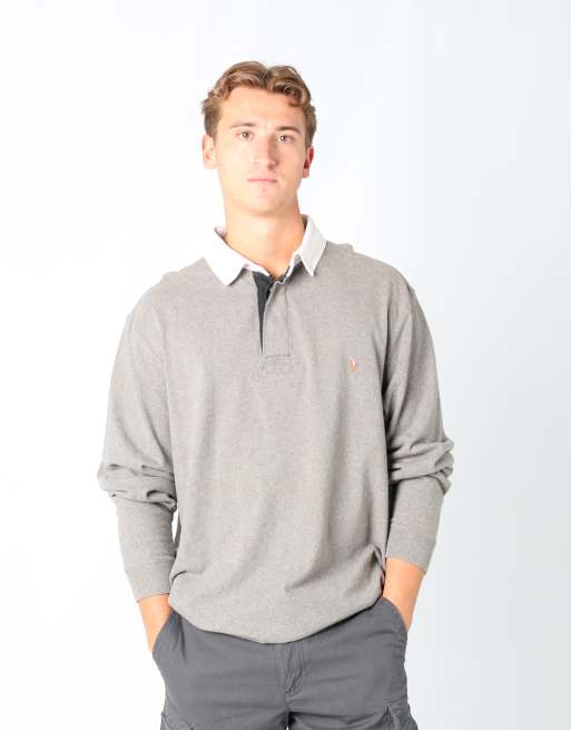 Vintage Polo Ralph Lauren xl rugby sweatshirt in light grey