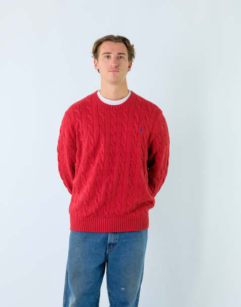 Vintage Polo Ralph Lauren XXL Knit Jumper Red - view 1