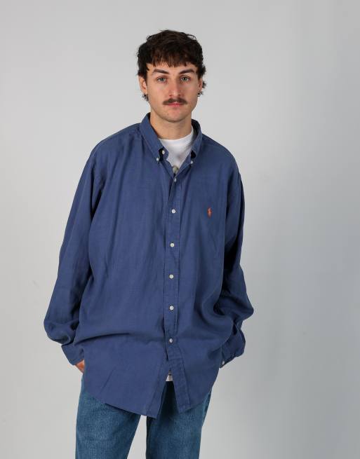 Vintage Polo Ralph Lauren xxl long sleeve shirt in blue