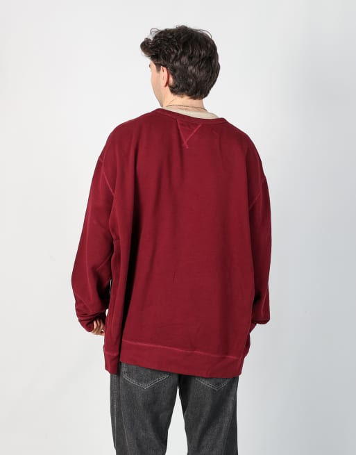 Vintage Polo Ralph Lauren xxl sweatshirt in burgundy red, 3 of 4