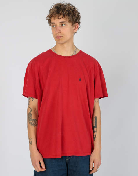 Vintage Polo Ralph Lauren xxl t-shirt in red - view 1