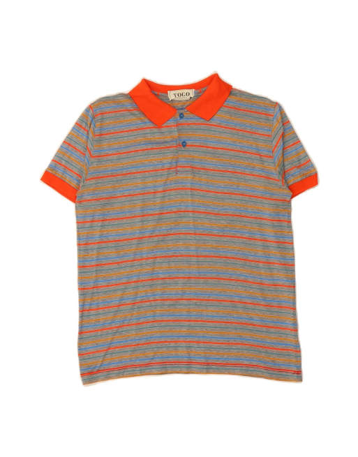 Vintage Polo Shirt Small In Multicoloured Striped