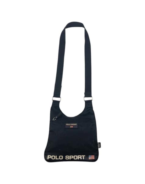 Vintage Polo Sport Ralph Lauren cross body bag in black - view 1