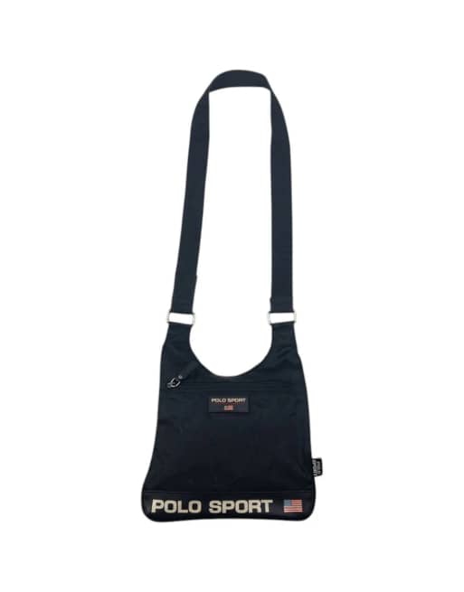 Vintage Polo Sport Ralph Lauren cross body bag in black