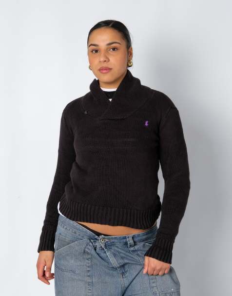 Vintage Polo Sport Ralph Lauren S Knit Sweatshirt Black - view 1
