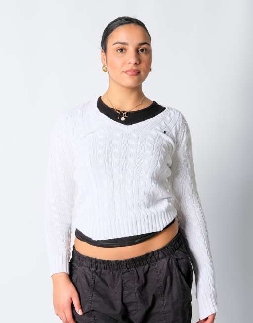 Vintage Polo Sport Ralph Lauren S Knit Sweatshirt Ivory