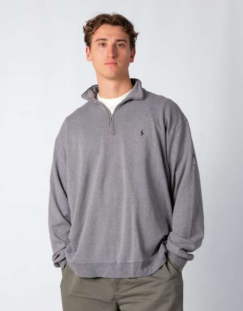 Vintage Polo Sport Ralph Lauren XXL Sweatshirt Grey Quarter Zip - view 1