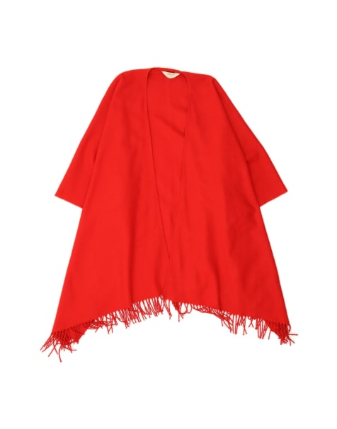 Vintage Poncho Jumper One Size In Red - view 1