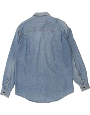 Vintage POP 84 Size L Denim Shirt in Blue