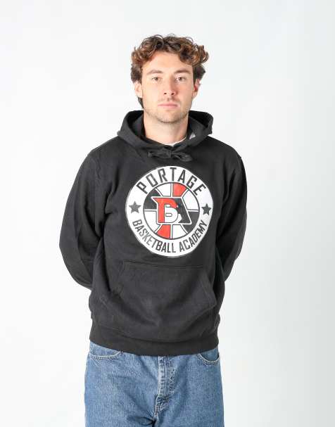 Vintage Portage Basketball Academy m hoodie in black - view 1