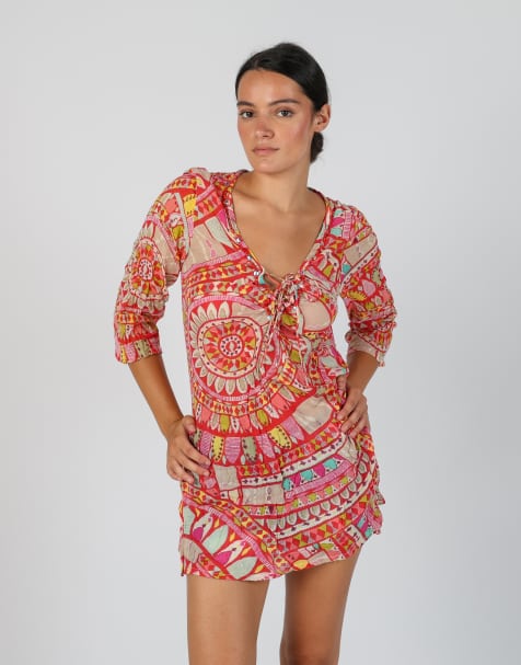 Vintage Positano M long sleeve top in multi colured - view 1