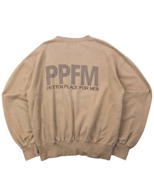 Vintage PPFM embroidered sweatshirt size s in beige