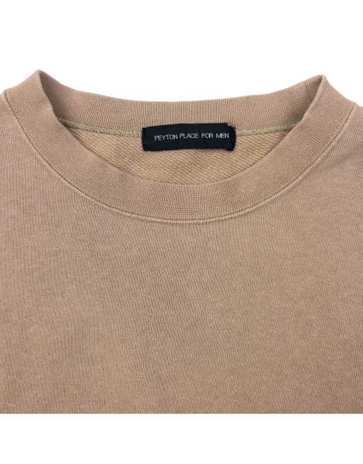 Vintage PPFM embroidered sweatshirt size s in beige, 3 of 4