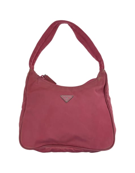 Vintage Prada nylon shoulder bag in pink - view 1