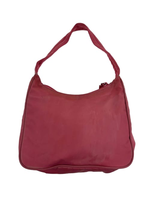 Vintage Prada nylon shoulder bag in pink, 2 of 4