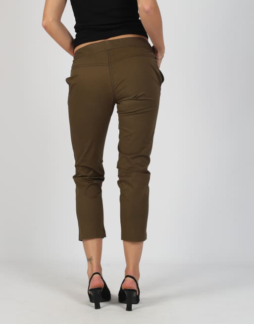 Vintage Prada S capri trouser in dark green, 4 of 4