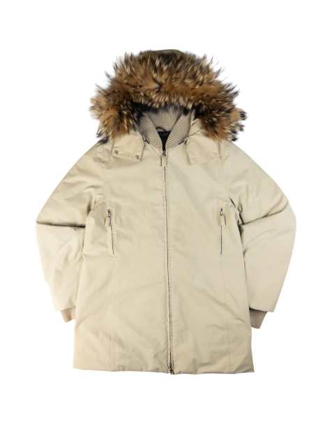 Vintage Prada Sport fur hood Goretex jacket size l in beige - view 1