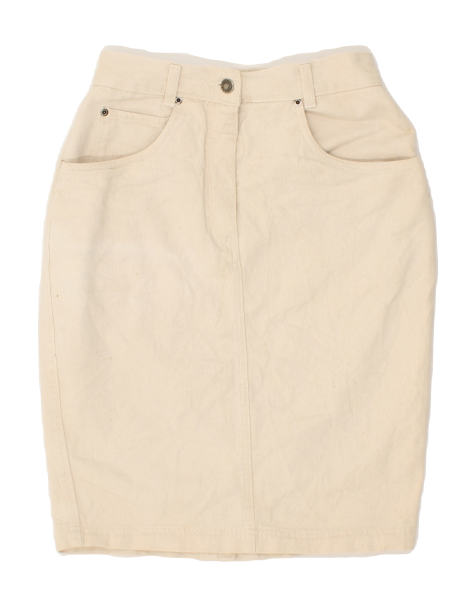 Vintage Prisma Size M Pencil Skirt in Beige - view 1