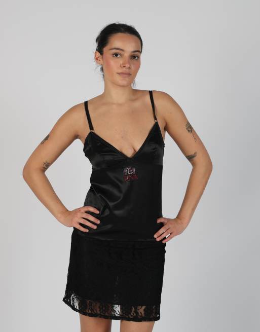Vintage Project S cami in black