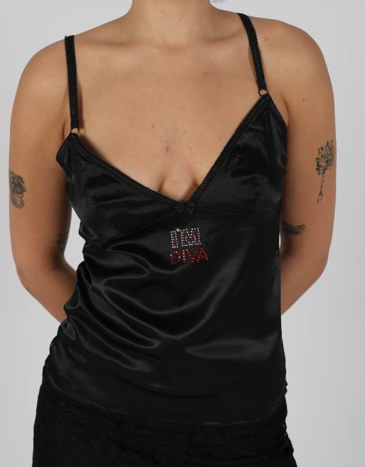 Vintage Project S cami in black, 4 of 4