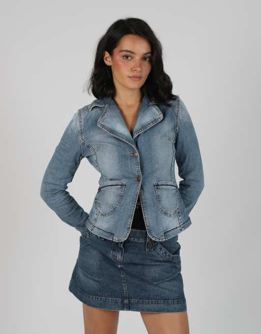 Vintage Project S denim jacket in light blue