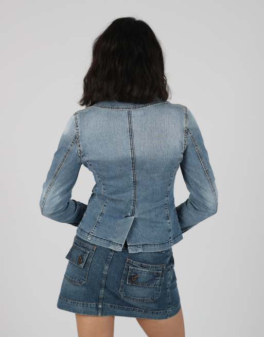 Vintage Project S denim jacket in light blue, 2 of 4