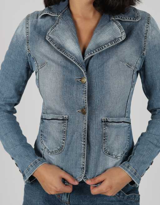 Vintage Project S denim jacket in light blue, 4 of 4