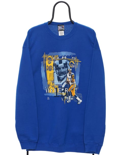 Vintage ProPlayer NFL Size XL Sweat-shirt St Louis Rams In Blue - view 1
