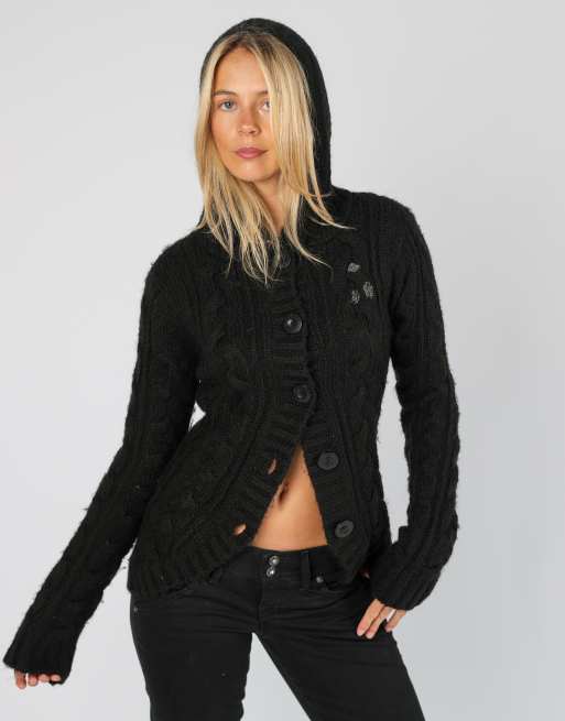 Vintage Protest Girls 12 knitted jumper in black