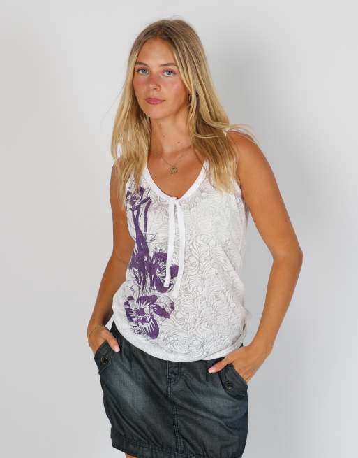 Vintage Protest S woven vest in white